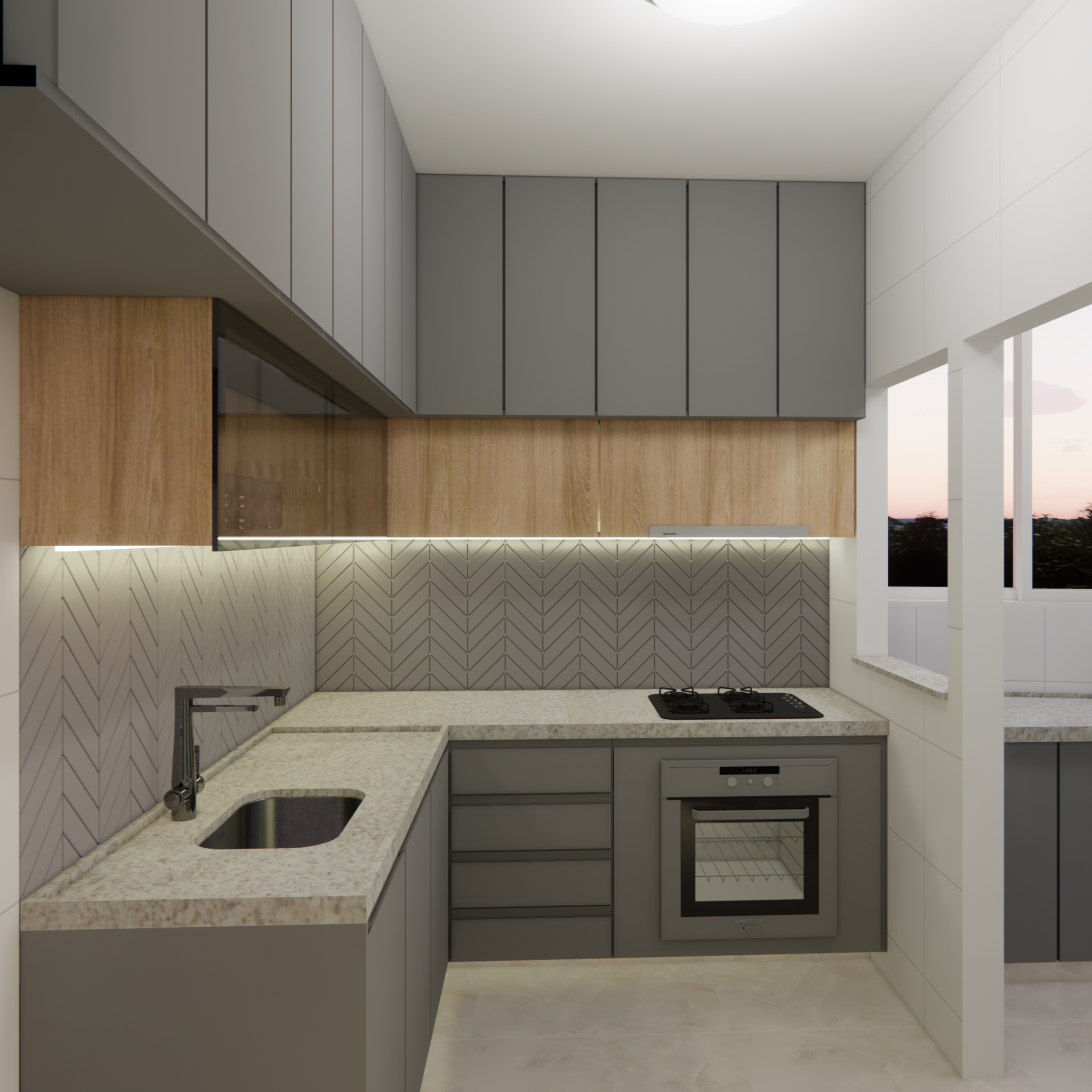 Apartamento N. S. do Brasil — cozinha