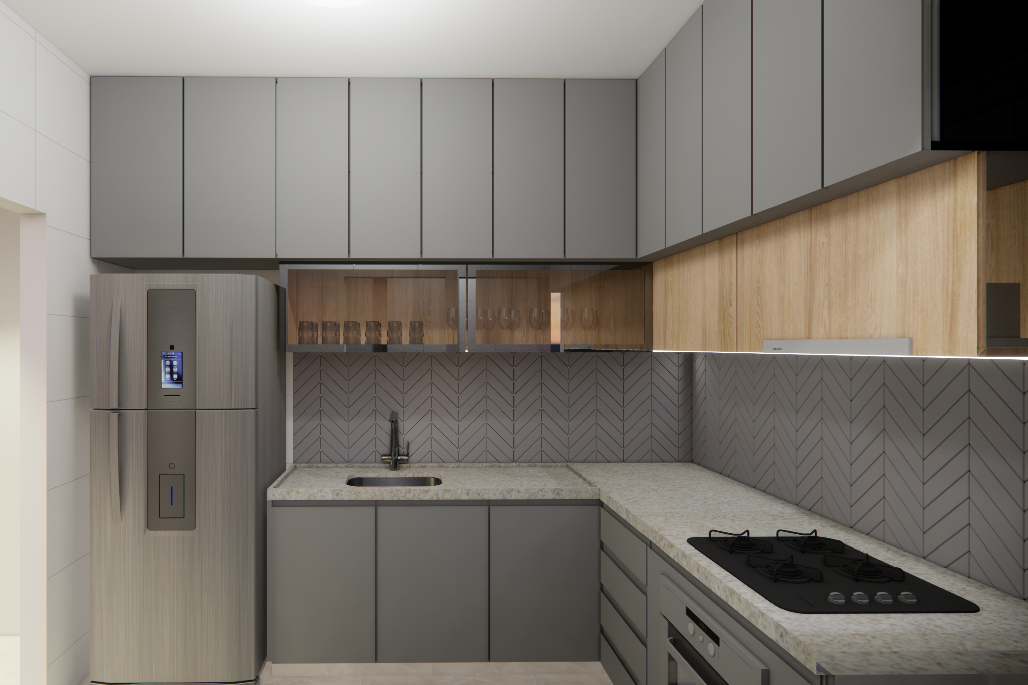 Apartamento N. S. do Brasil — cozinha