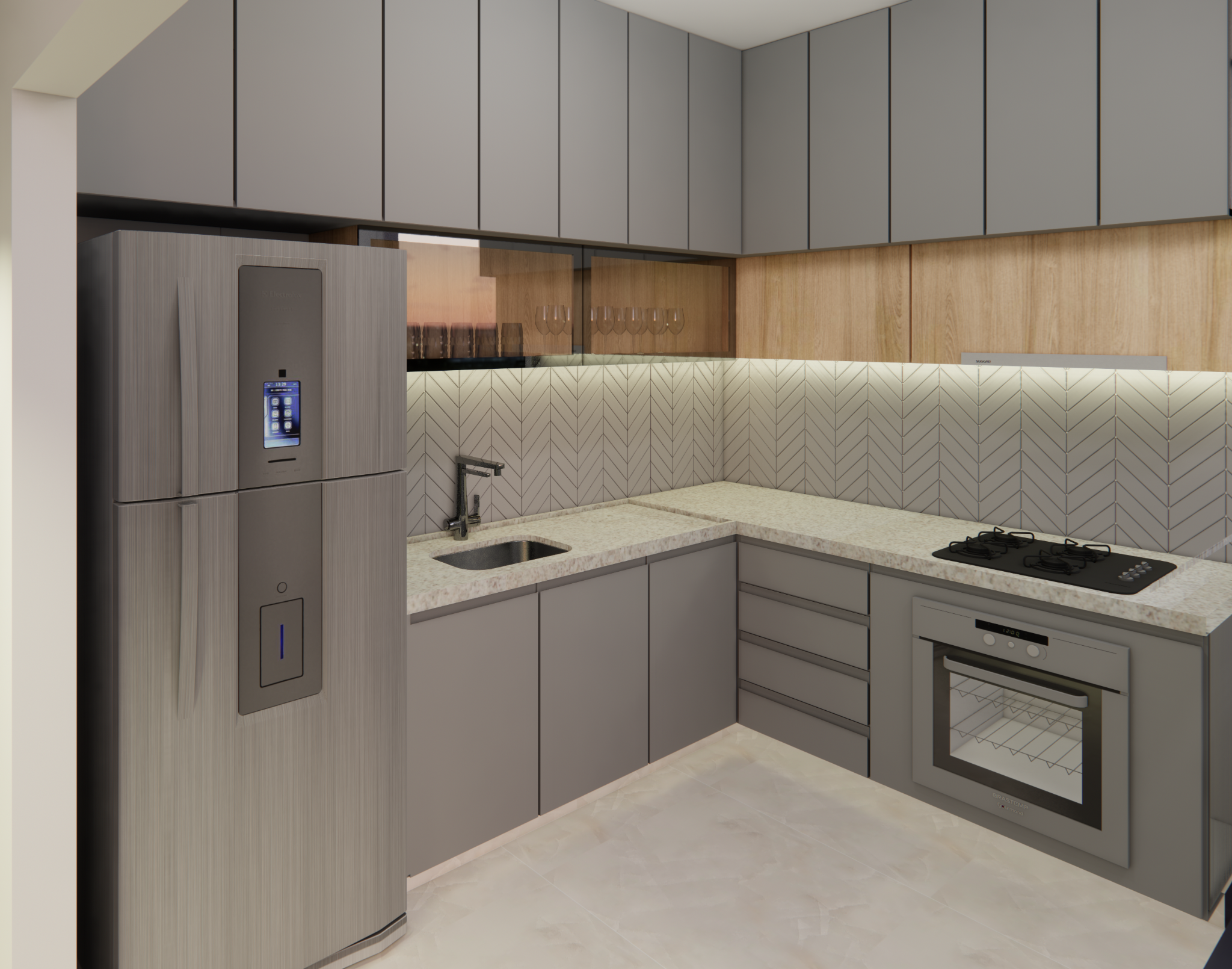 Apartamento N. S. do Brasil — cozinha