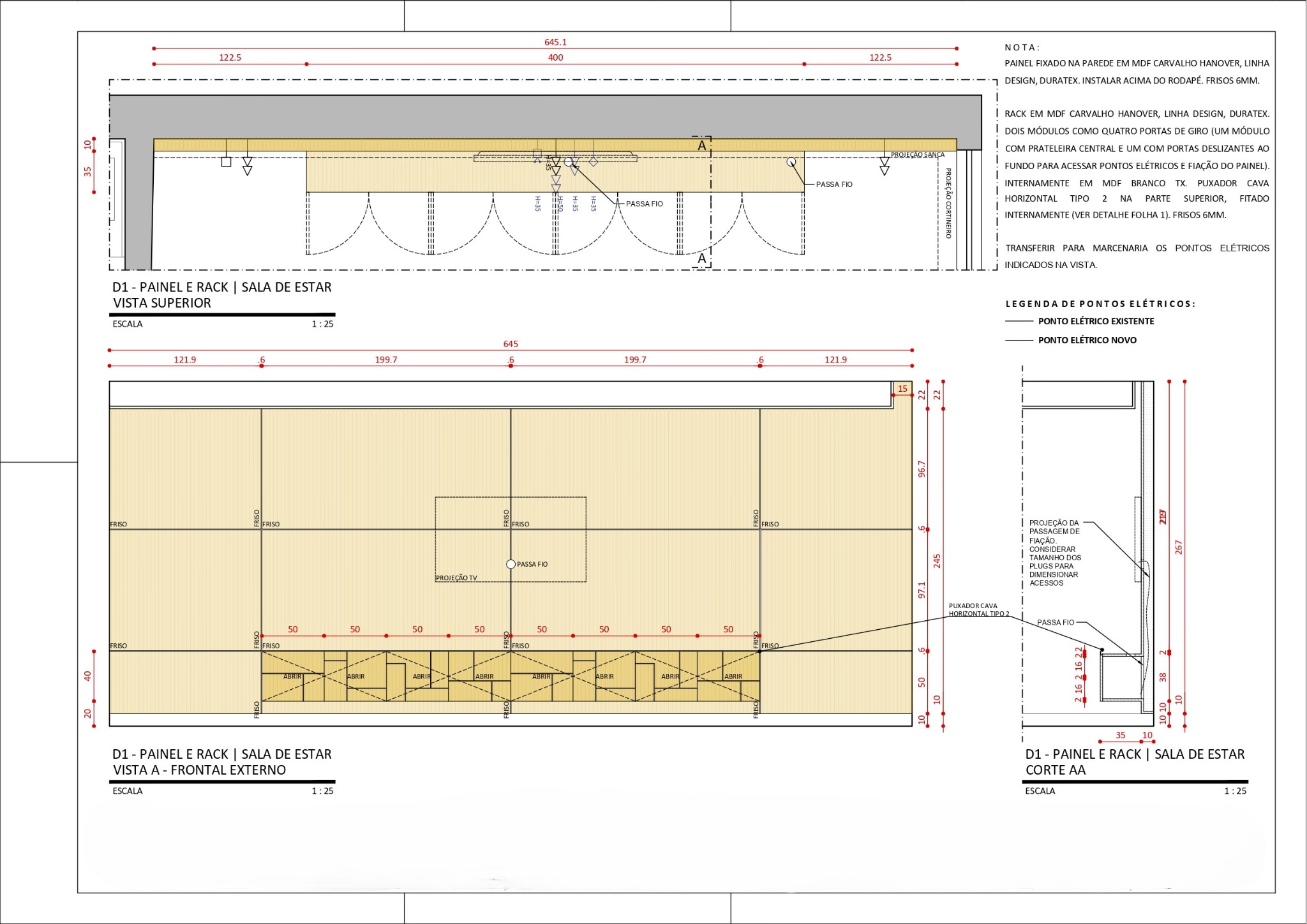 Detalhamento de interiores — prancha técnica 4